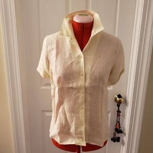 RALPH LAUREN Linen Short Sleeves Classic Shirt vintage. New without tags.